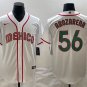 Mexico Uniform 56 Randy Arozarena Jerseys White 2023 World Baseball Classic Shirt