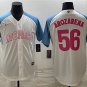 Mexico Uniform 56 Randy Arozarena Jerseys White Blue 2023 World Baseball Classic Shirt