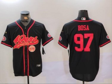 Nick Bosa #97 San Francisco 49ers Stitched Jersey Black