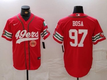 Nick Bosa #97 San Francisco 49ers Stitched Jersey Scarlet