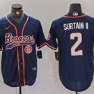 Patrick Surtain II #2 Denver Broncos Stitched Jersey Navy