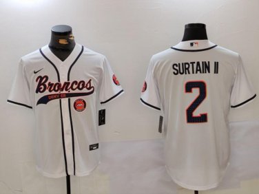 Patrick Surtain II #2 Denver Broncos Stitched Jersey White