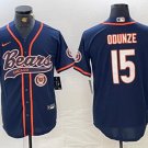 Rome Odunze #15 Chicago Bears Stitched Jersey Navy
