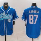 Sam LaPorta #87 Detroit Lions Stitched Jersey Blue