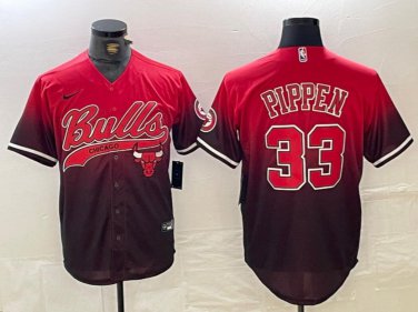Scottie Pippen #33 Chicago Bulls Stitched Jersey Scarlet