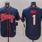 Stefon Diggs #1 Houston Texans Stitched Jersey Navy