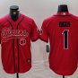 Stefon Diggs #1 Houston Texans Stitched Jersey Red