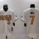 Taysom Hill #7 New Orleans Saints Stitched Jersey White