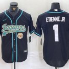 Travis Etienne #1 Jacksonville Jaguars Stitched Jersey Black