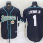 Travis Etienne #1 Jacksonville Jaguars Stitched Jersey Black