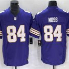 Vikings Uniform #84 Randy Moss Jerseys Purple Classic 2023 F.U.S.E. Shirts