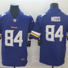 Vikings Uniform #84 Randy Moss Jerseys Purple Player Game Limited Shirts