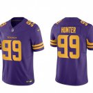 Vikings Uniform #99 Danielle Hunter Jerseys Purple F.U.S.E. Limited Shirts