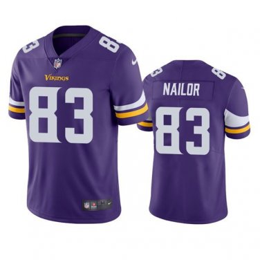 Vikings Uniform 83 Jalen Nailor Jerseys Purple Team Game Player Shirts