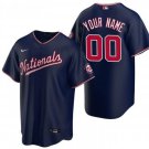 Washington Nationals Uniform 00 Custom name number Jerseys Navy Alternate Shirt