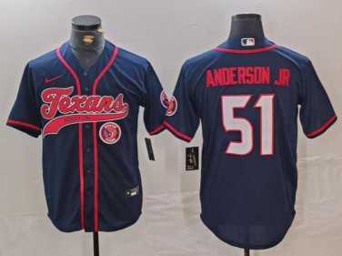 Will Anderson Jr. #51 Houston Texans Stitched Jersey Navy