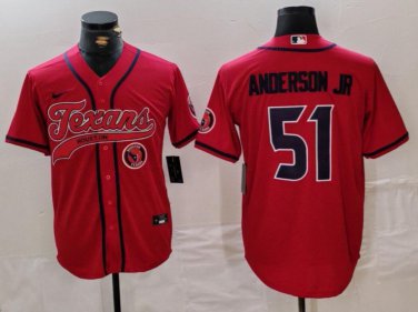 Will Anderson Jr. #51 Houston Texans Stitched Jersey Red