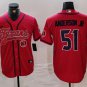 Will Anderson Jr. #51 Houston Texans Stitched Jersey Red