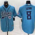 Will Levis #8 Tennessee Titans Stitched Jersey Light Blue