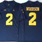 Wolverines Uniform #2 Charles Woodson Jerseys College Navy Limited Shirts