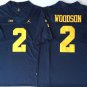 Wolverines Uniform #2 Charles Woodson Jerseys College Navy Limited Shirts