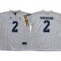 Wolverines Uniform #2 Charles Woodson Jerseys College White Limited Shirts
