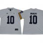 Wolverines Uniform #10 Tom Brady Jerseys College White Game Limited Shirts