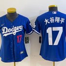 Women's and Youth 大谷翔平 #17 Los Angeles Dodgers Home Player Jersey Royal