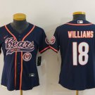 Women's or Youth Caleb Williams #18 Chicago Bears Stitched Jersey Navy