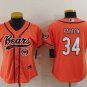Women's Or Youth Walter Payton #34 Chicago Bears Stitched Jersey Orange