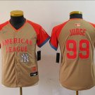Youth Aaron Judge #99 American League 2024 All-Star Game Limited Jersey - Cream
