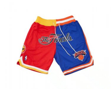 2025 1994 NBA Finals Rockets x Knicks Shorts Red Blue