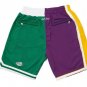 2025 2008 NBA Finals Lakers x Celtics Shorts Purple Green