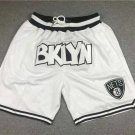 2025 Brooklyn Nets White Swingman Throwback Shorts