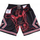 2025 Chicago Bulls Big Face Black Hardwood Classics Shorts (M&N)