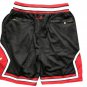 2025 Chicago Bulls Black Red Shorts