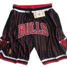 2025 Chicago Bulls Black Stripe “BULL” Shorts