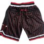 2025 Chicago Bulls Black Stripe &acirc;��BULL&acirc;�� Shorts