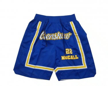 2025 Crenshaw High School #22 Quincy McCall Blue Shorts