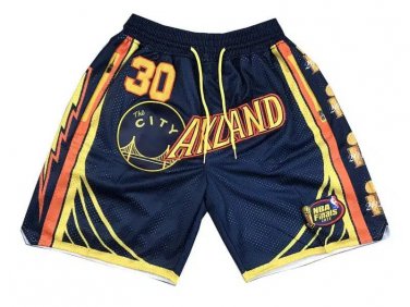 2025 Golden State Warriors 30 Curry Navy Final Shorts
