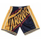 2025 Golden State Warriors Big Face Shorts Hardwood Classics M&N