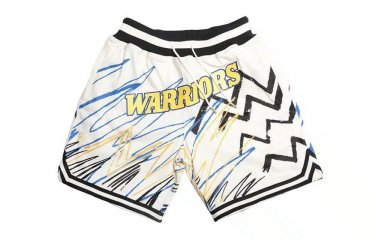 2025 Golden State Warriors Sublimated White Shorts