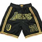 2025 Kobe Bryant 8 24 Los Angeles Lakers Black Shorts