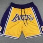 2025 Kobe Bryant 8 24 Los Angeles Lakers Yellow Shorts