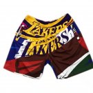 2025 Los Angeles Lakers M&N Rainbow Big Face Shorts