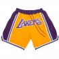 2025 Los Angeles Lakers Shorts Yellow