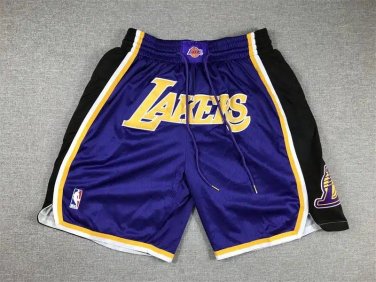 2025 Los Angeles Lakers Statement Shorts &acirc;�� Purple