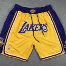 2025 Los Angeles Lakers Yellow Shorts - Icon Edition