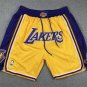2025 Los Angeles Lakers Yellow Shorts - Icon Edition