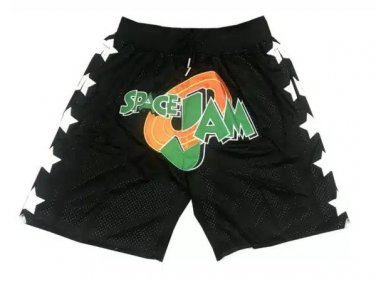 2025 Men's Space Jam Black Basketball Shorts
